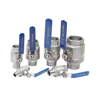 2-Piece Threaded Ball Valve, SS 304, 2 Inch, 1000 WOG, Lever