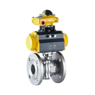 EN 1.4306 Ball Valve, DIN 3357, DN50, PN40, 2PC, Pneumatic