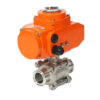 Electric Tri-Clamp Ball Valve, SS 304/SS 316L, 3PC, 1/4-4 IN
