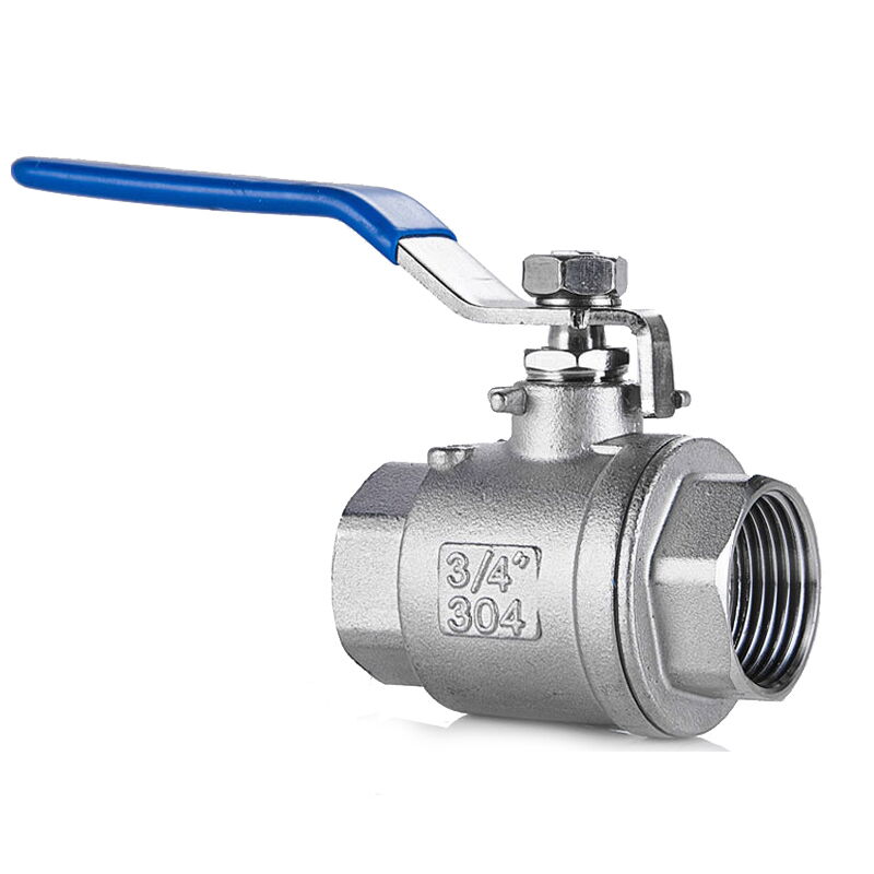 Stainless Steel 2-Piece Ball Valve, CF8M, 3/4 Inch, 1000 WOG