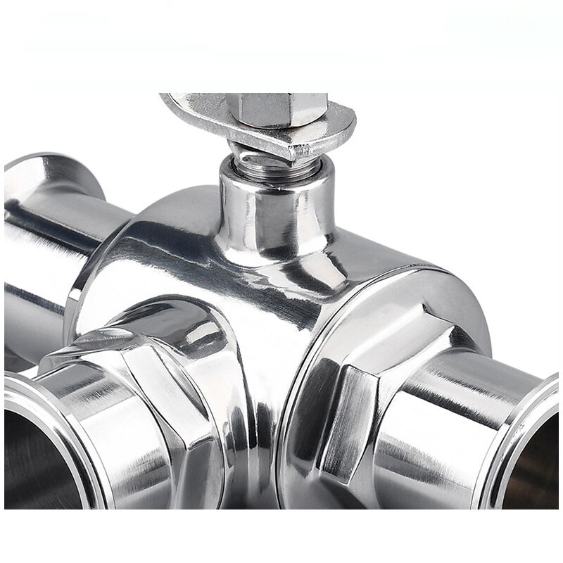 Stainless Steel Three-way anitary Ball Valve