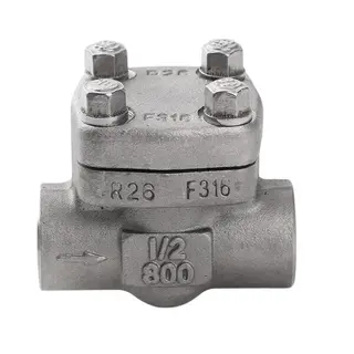 ASTM A182 F316 Check Valve, API 602, 1/2 Inch, 800 LB, BB