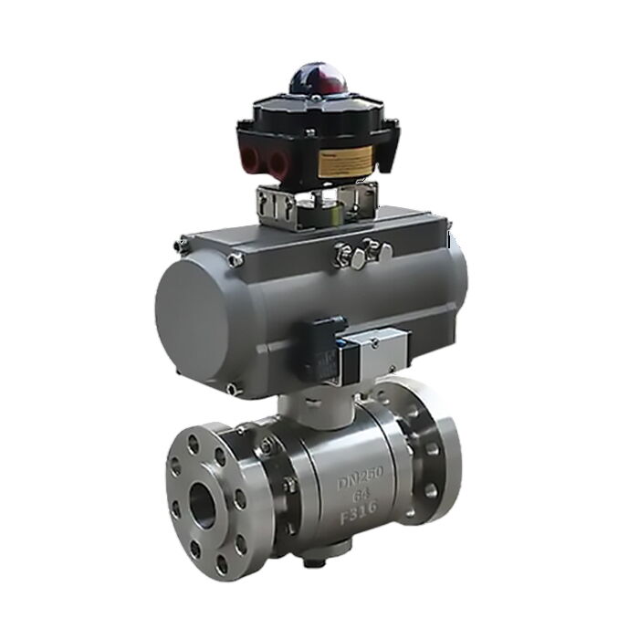 ASTM A182 F316 Ball Valves, API 608, Pneumatic, DN250, PN64