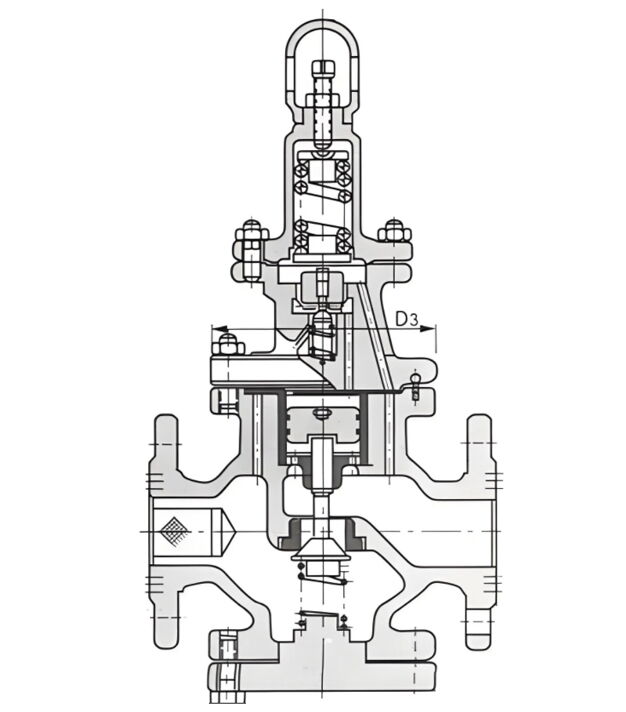 Carbon Steel Pressure Reducing Valve Design Drawing Carbon Steel Pressure Reducing Valve Design Drawing
