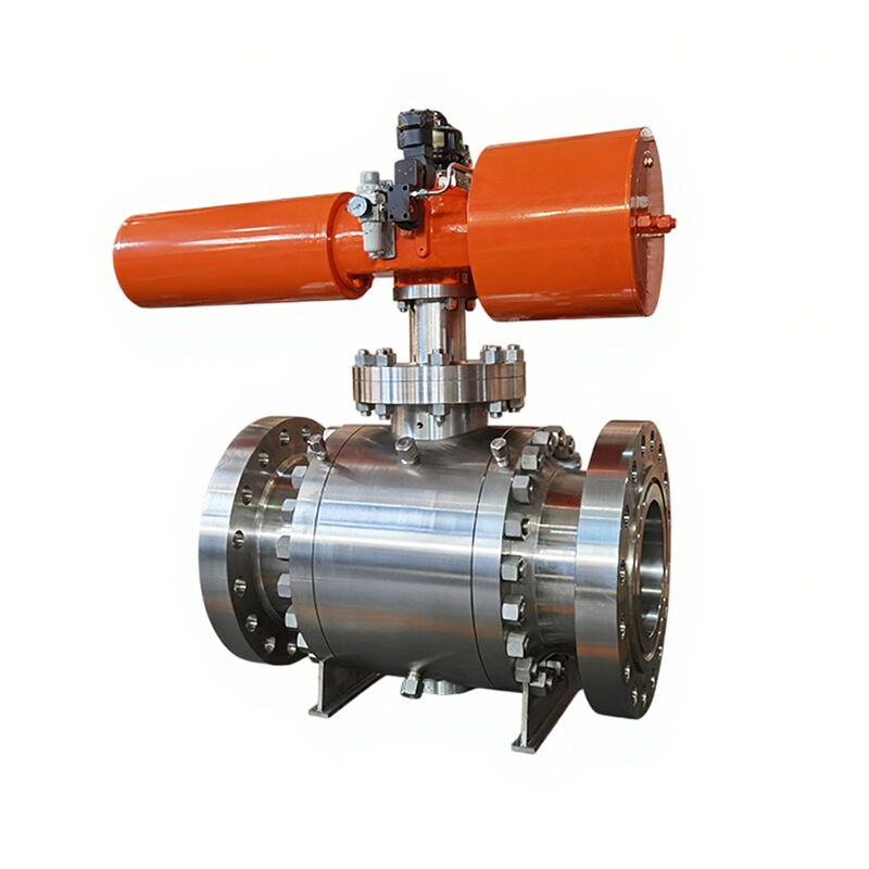 Pneumatic Actuated Trunnion Ball Valve, F316L, 10 IN, CL900