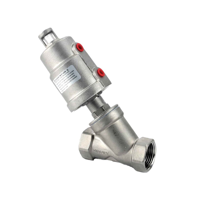 Pneumatic Angle Seat Valve, A351 CF8/CF8M, DN8-DN100, PN16/25