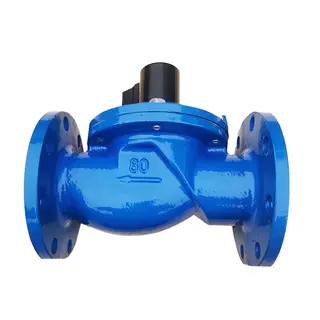 Pilot Operated Solenoid Valve, Cast Iron, 1/2-12 IN, Flanged