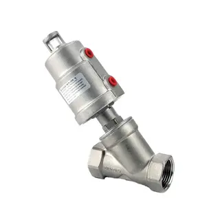 Pneumatic Angle Seat Valve, A351 CF8/CF8M, DN8-DN100, PN16/25