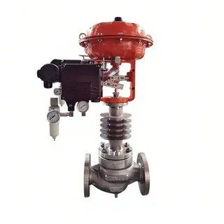 Pneumatic High Temperature Control Valve, A351 CF8, DN50, RF