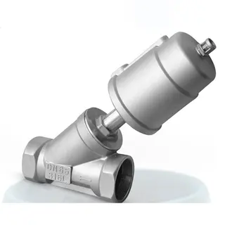 Pneumatic Angle Seat Valve, A351 CF8/CF8M, DN8-DN100, PN16/25