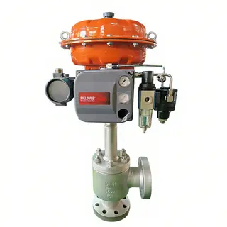 Pneumatic Angle Control Valve, ASTM A182 F304, 2 Inch, CL600