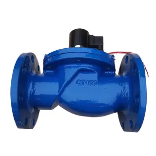Pilot Operated Solenoid Valve, Cast Iron, 1/2-12 IN, Flanged