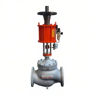 ASTM A216 WCB Control Valve, DN200, PN16, 8 Inch, Pneumatic