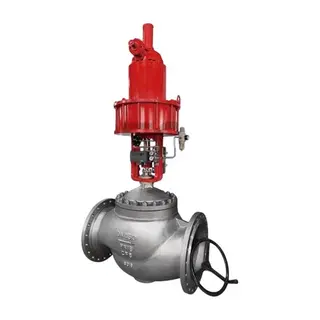 Pneumatic Cut-off Control Valve, ASTM A351 CF8, DN450, PN16