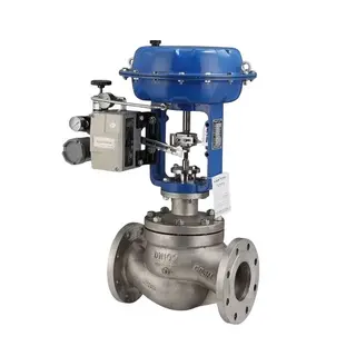 ASTM A351 CF3M Control Valve, DN100, PN10, Pneumatic, RF End