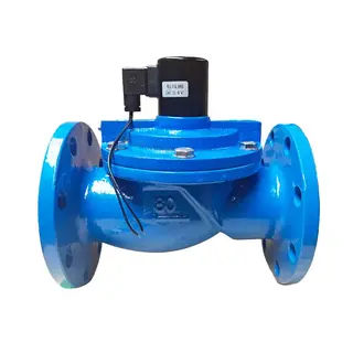 Pilot Operated Solenoid Valve, Cast Iron, 1/2-12 IN, Flanged