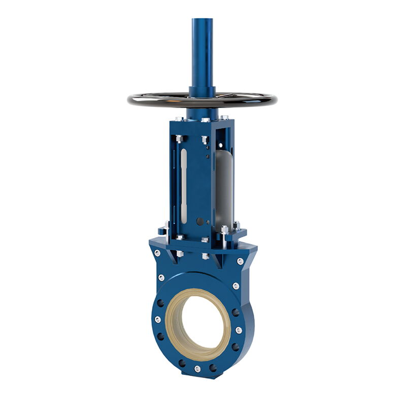 Polyurethane Lined Knife Gate Valve, DN50–DN750, Full Bore