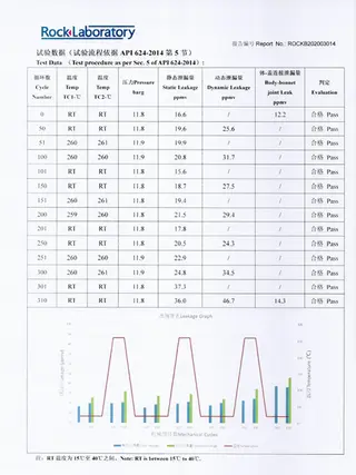 API 624 Valve Test Data