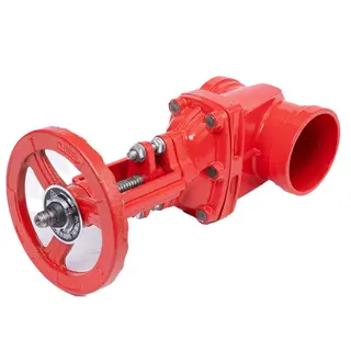Grooved Gate Valve, BS 5163, EN 1074, QT450, DN100, PN16, RS