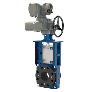 High Pressure Knife Gate Valve, DN80–DN900, Rubber Sleeved