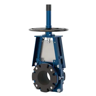 Flanged Knife Gate Valve, DN80–DN1500, DI, CS, Rubber Sleeve