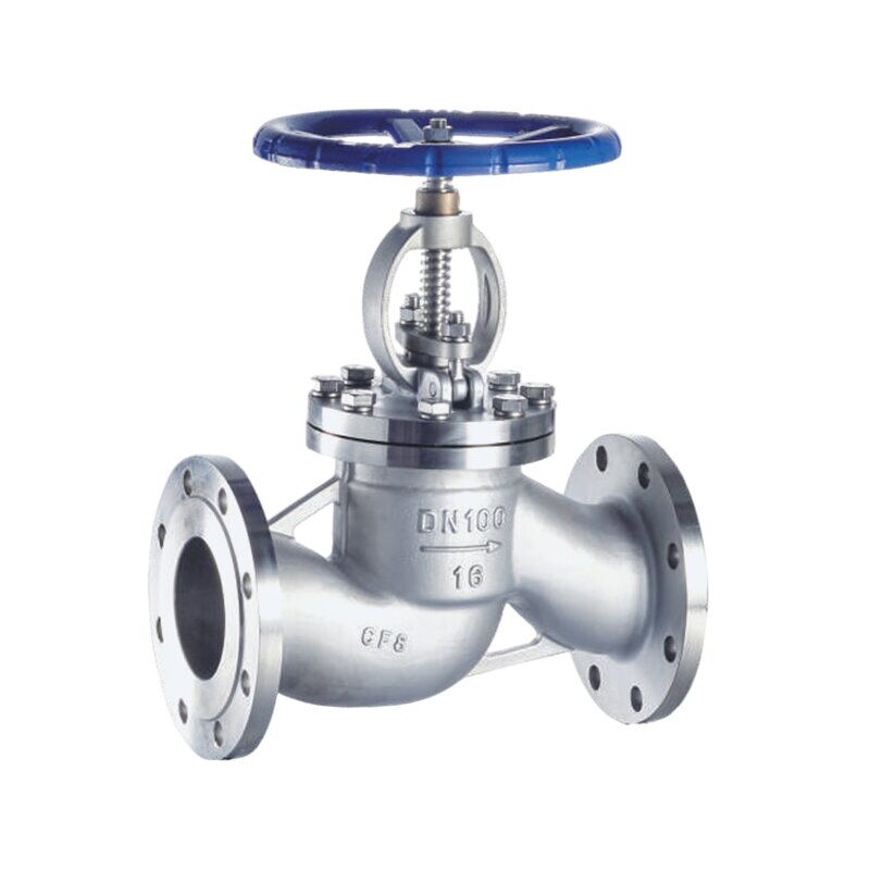 ASTM A351 CF8 Globe Valve, BS 1873, DN100, PN16, Rising Stem