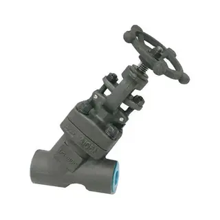 API 602 Y Globe Valve, ASTM A105N, 1/2 Inch, CL800, SW, OS&Y