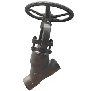 ASTM A182 F11 Y Globe Valve, 1-1/2 Inch, 800 LB, Socket Weld