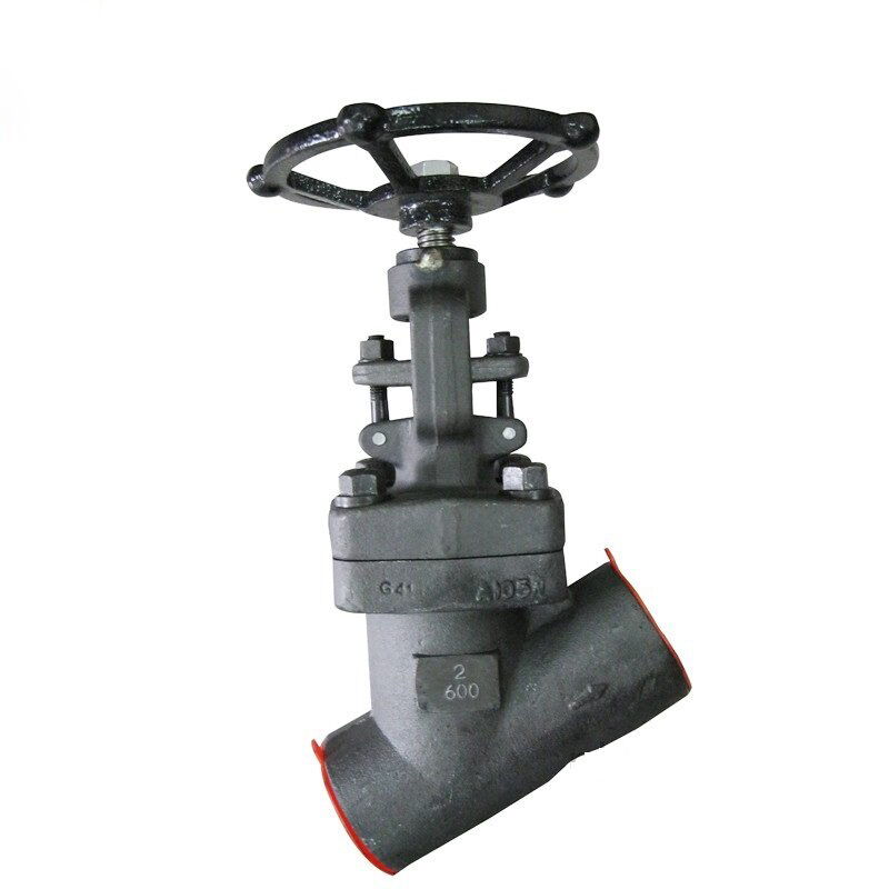 Y Pattern Globe Valve, API 602, ASTM A105N, 2 IN, CL600, SW