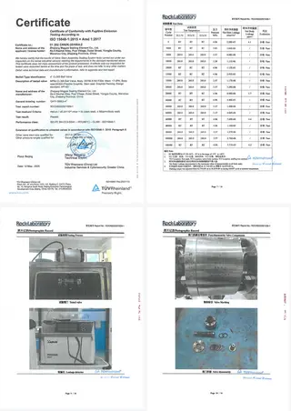 Pneumatic Ball Valve, Class 300 LB, 260°C, ISO 15848-1cc3 TUV Certification