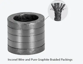 Inconel Wire and Pure Graphite Braided Packings
