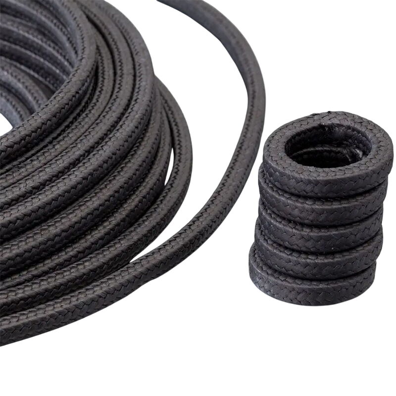 Graphited PTFE Pump Packing, 4-25.4 mm, 0-110 bar, Braided