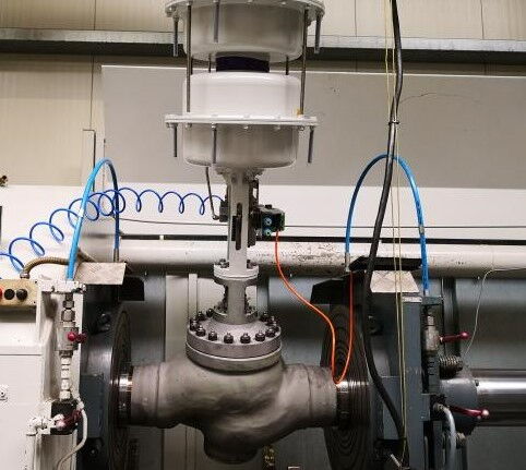 Pneumatic Control Valve under Test Pneumatic Control Valve under Test