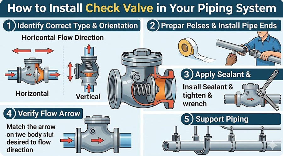 Check Valve Installation