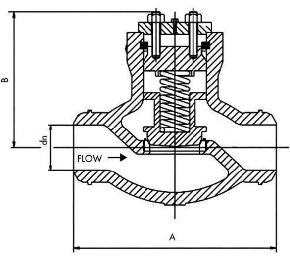 Piston Check Valve Structural Diagram