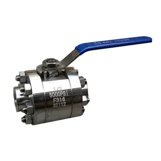 ASTM A182 F316 Floating Ball Valve, API 6D, 1/2 IN, 6000 PSI