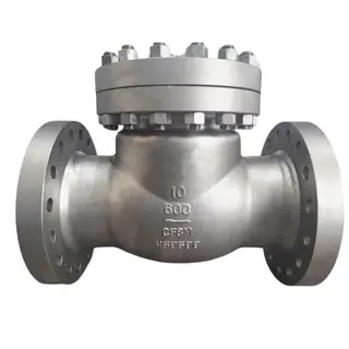 ASTM A351 CF3M Swing Check Valve, API 6D, 10 Inch, CL600, RF