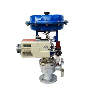 Pneumatic Angle Control Valve, IEC 60534, CF8, DN32, PN16