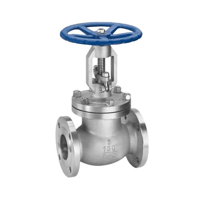 ASTM A351 CF8 Globe Valve, API 600, BS 1873, 3 Inch, CL150
