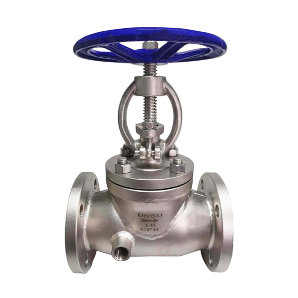 Jacketed Globe Valve, ASME B16.34, ASTM A351 CF8, DN50, PN16
