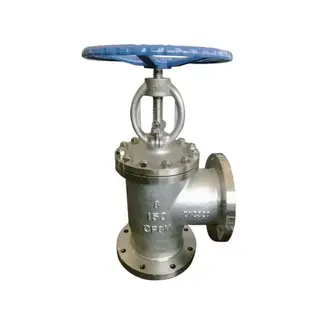ASTM A351 CF8M Angle Globe Valve, BS 1873, 8 Inch, CL150 LB