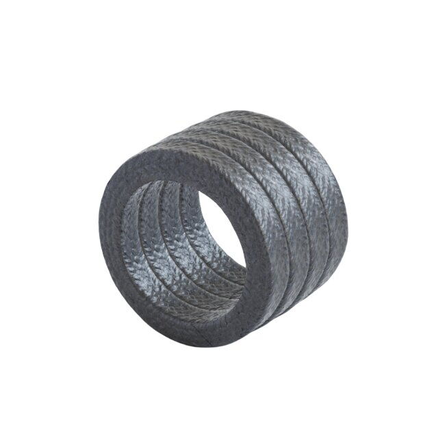 Carbonized Fiber Yarn Braided Packing, 2.5 MPa, 1.32 g/cm3