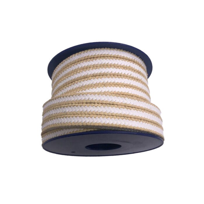 Pure PTFE Braided Packing, Kevlar Fiber Corner, 4-20 MPa