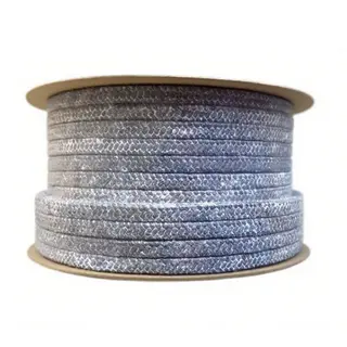 Carbonized Fiber Valve Packing, PTFE, 3-50 mm, PN100, Braided
