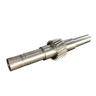 Helical Gear Shaft, Cold Forging, Alloy Steel, Polished, OEM