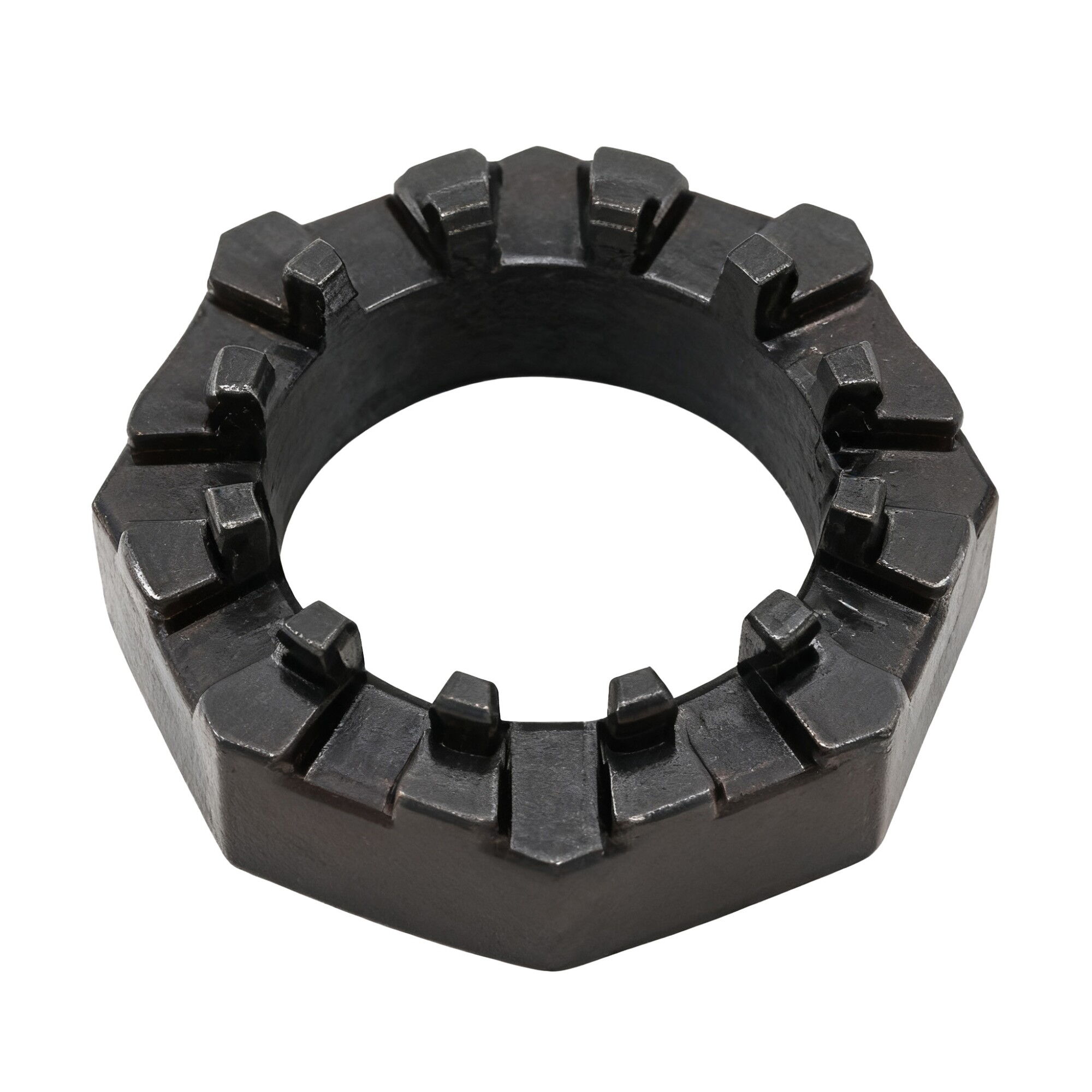 Forged Castle Nut, Carbon Steel, Powder Coated, Shot Blasting