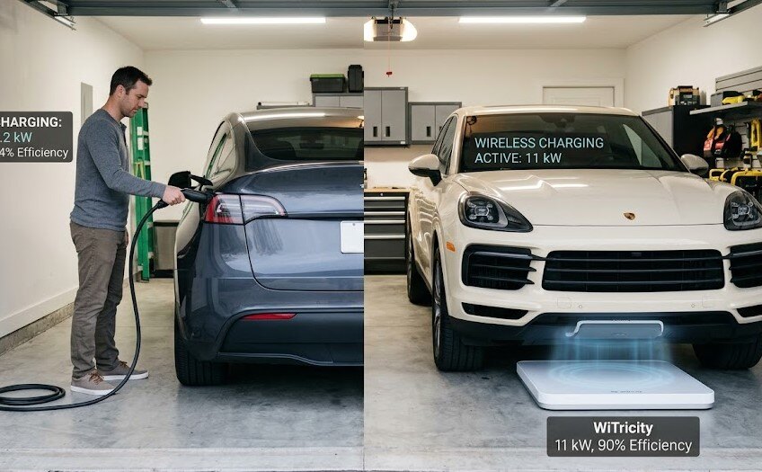 Comparing Wireless EV Charging and Plug-in EV Charging