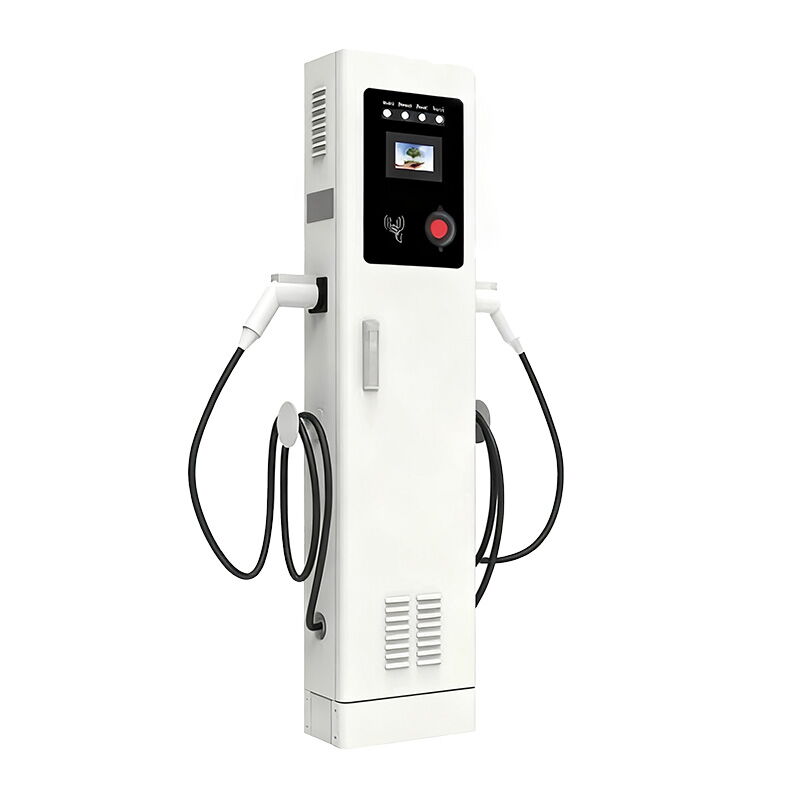 22 kW AC EV Charger, 380-400 V, 32 A, 2 Ports, Floor-Mounted