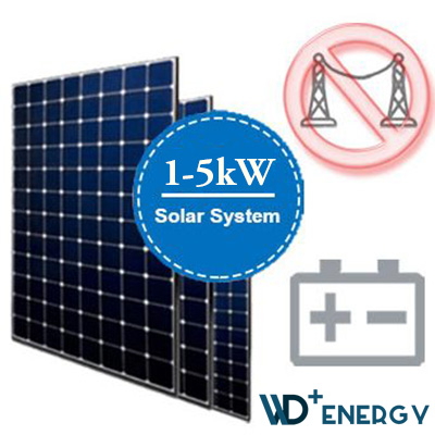 WD+ Energy 1kw to 5kw Off-grid Solar Power System Selection Sheet