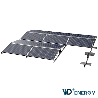 WD+ Energy Solar Bracket Roof Ballast Mounting(East-West) System